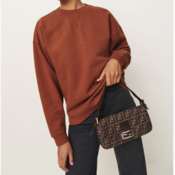 Reformation - Drew Vintage Oversized Crewneck Sweatshirt - Picture 1 of 5